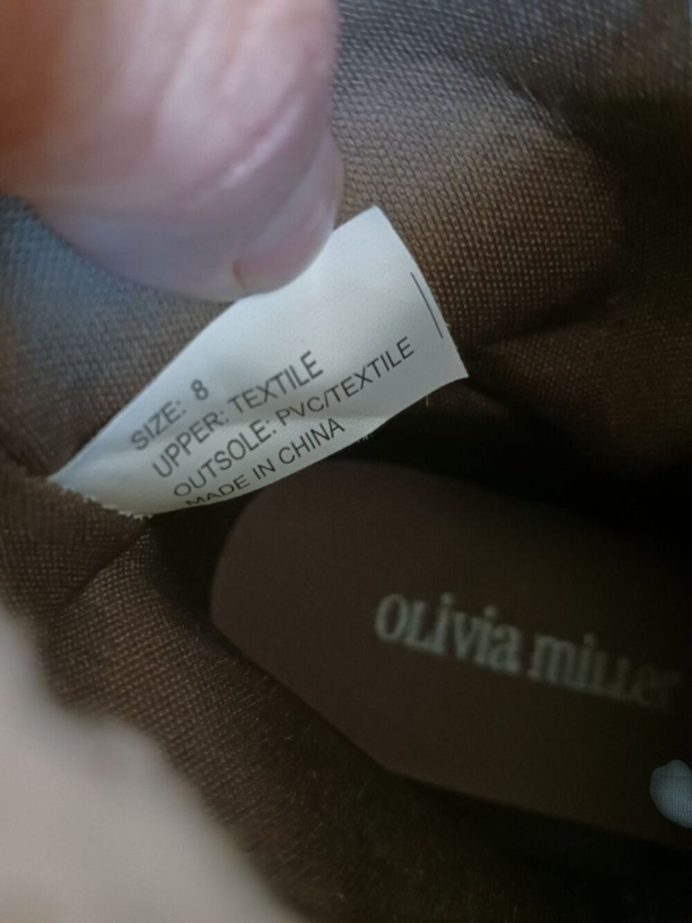 Olivia Miller Ankle Boots With Faux Sherpa Fur Lined Taupe Brown SIZE 8 - Picture 7 of 12